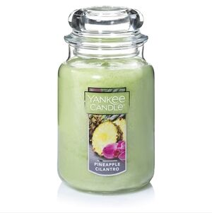 Yankee Candle Pineapple Cilantro Large Jar Candle - Light Green